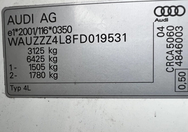 Audi Q7 cena 79000 przebieg: 247000, rok produkcji 2014 z Warszawa małe 172